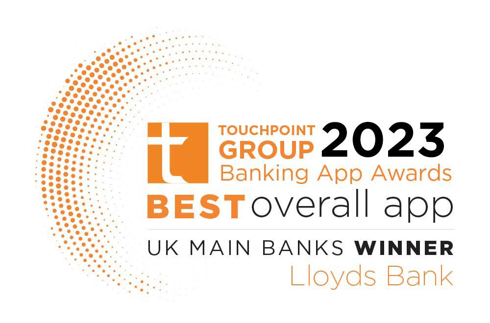 Touchpoint Group Banking App Award | Best Overall App | UK Main Banks Winner 2023: Lloyds Bank